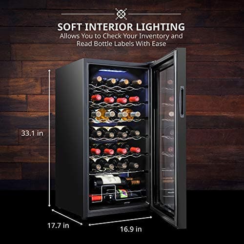 Ivation 28-Bottle Compressor Wine Cooler Refrigerator thumbnail 5