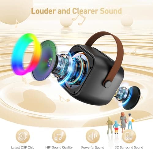 TONOR Mini Karaoke Machine for Kids thumbnail 2