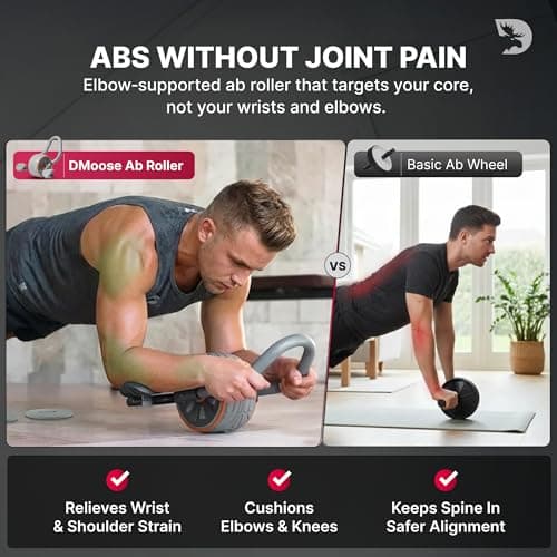 DMoose Ab Roller Wheel with Elbow Support thumbnail 3