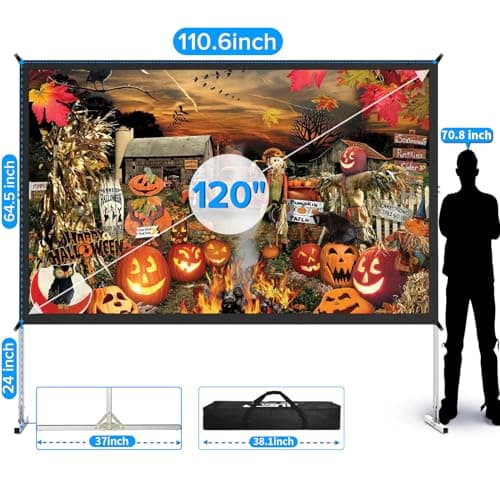 Fxitlou 120-inch Outdoor Projector Screen thumbnail 3