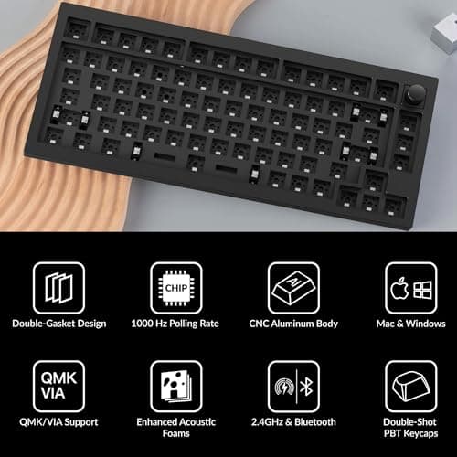 Keychron Q1 Max QMK/VIA Wireless Mechanical Keyboard (Gateron Jupiter Brown) thumbnail 4