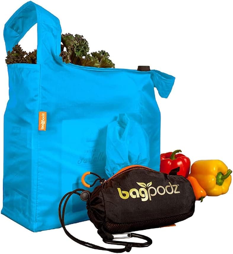 BagPodz Reusable Grocery Bags 5-Pack in Compact Pod with Carry Clip thumbnail 4