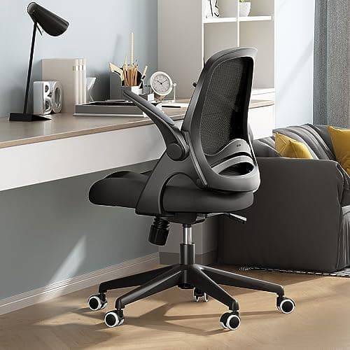 Hbada Office Chair with Flip-Up Armrests and S-Shaped Backrest - image 1