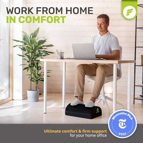 ErgoFoam Adjustable Foot Rest Under Desk thumbnail 2
