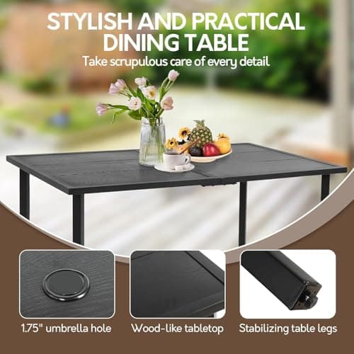 MF Studio 6-Piece Outdoor Patio Dining Set thumbnail 5