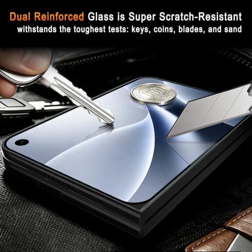 TZGZT Screen Protectors for iPhone Duo, Tempered Glass, Case Friendly thumbnail 3