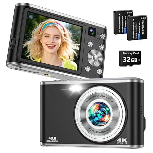 2026 Upgraded 4K Digital Camera for Photography