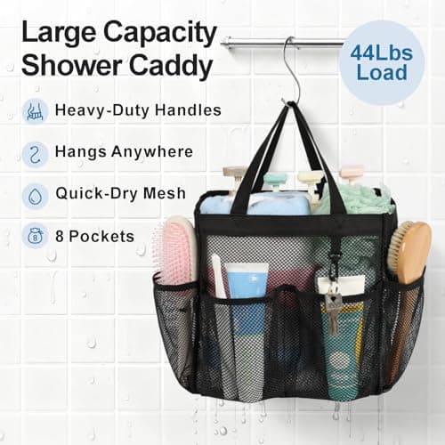 F-color Shower Caddy Basket Mesh Tote thumbnail 3