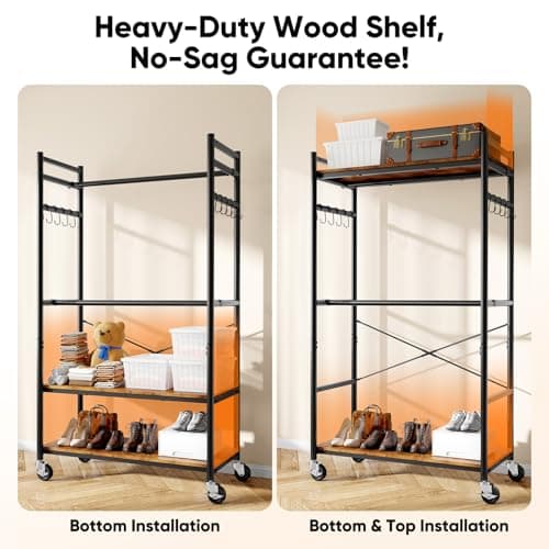 HOKEEPER Heavy Duty Extra Large Freestanding Closet Organizer thumbnail 2