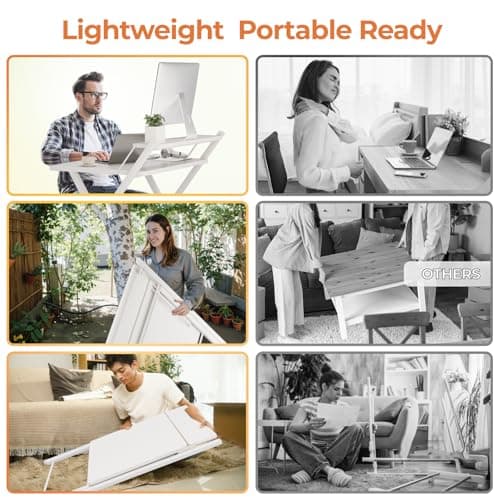 GreenForest Folding Desk No-Assembly, 31.5 Inch thumbnail 4