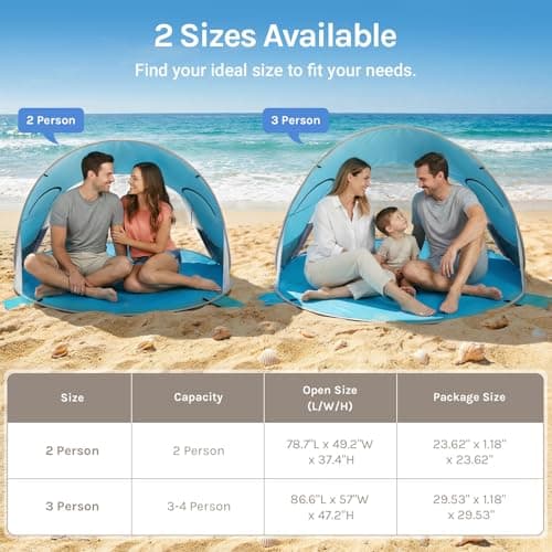 BANGTONG&LI Pop-Up Beach Tent Sun Shelter thumbnail 2