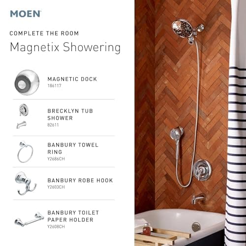 Moen Engage Magnetix 2-in-1 Combo Rain Showerhead thumbnail 2