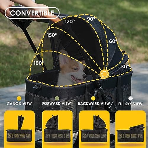 Zoosky 3-in-1 Pet Stroller with Removable Carrier thumbnail 3