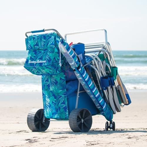 Tommy Bahama All Terrain Beach Cart with Wide Rear Wheels thumbnail 2
