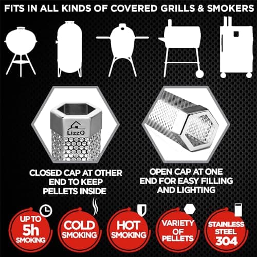 LIZZQ Premium Pellet Smoker Tube 12-Inch thumbnail 4