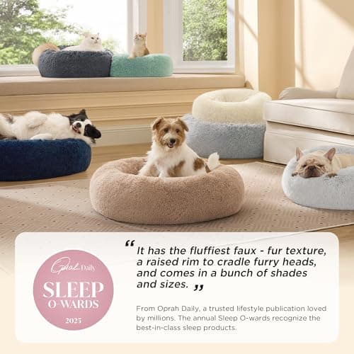 Bedsure Calming Donut Dog Bed thumbnail 2