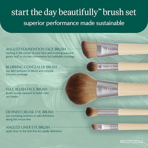 EcoTools Start The Day Beautifully Makeup Brush Set (6 Piece) thumbnail 2