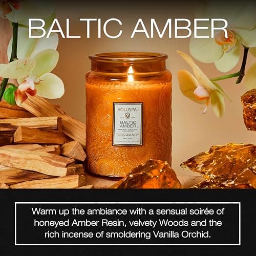 Voluspa Baltic Amber Large Glass Jar Candle (18 oz) thumbnail 3