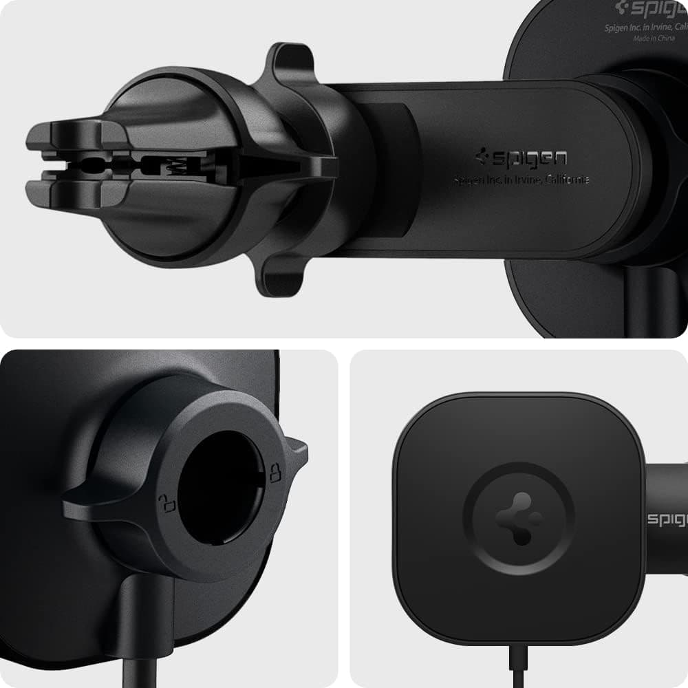 Spigen OneTap Pro MagFit Wireless Charger Air Vent Mount thumbnail 4