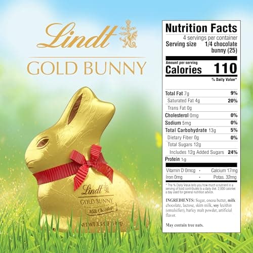 Lindt GOLD BUNNY Milk Chocolate, 7 oz thumbnail 2