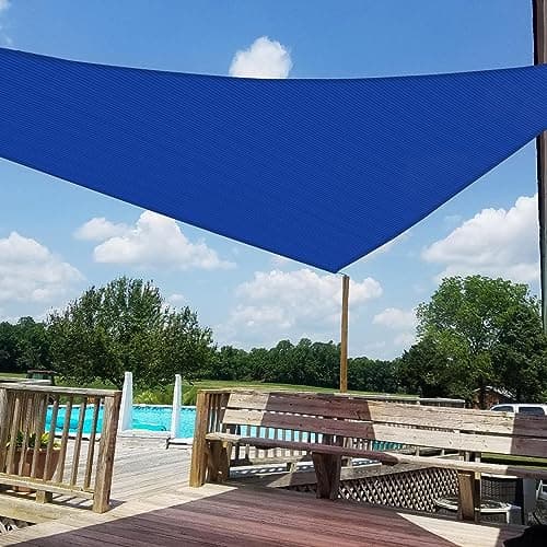 Windscreen4less Heavy Duty Sun Shade Sail 16' x 16' x 16' Triangle - image 1