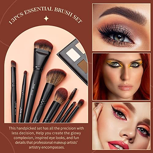 Jessup Professional Makeup Brush Set 13 Pcs (Phantom Black T300) thumbnail 3