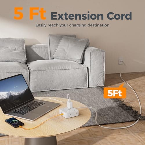 TESSAN Surge Protector Power Strip with 900J Surge Protection thumbnail 2