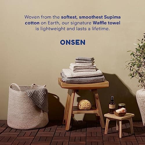 ONSEN Supima Waffle Bath Towel thumbnail 3