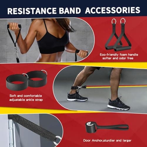 Whatafit Resistance Bands Set (17-Piece) thumbnail 3