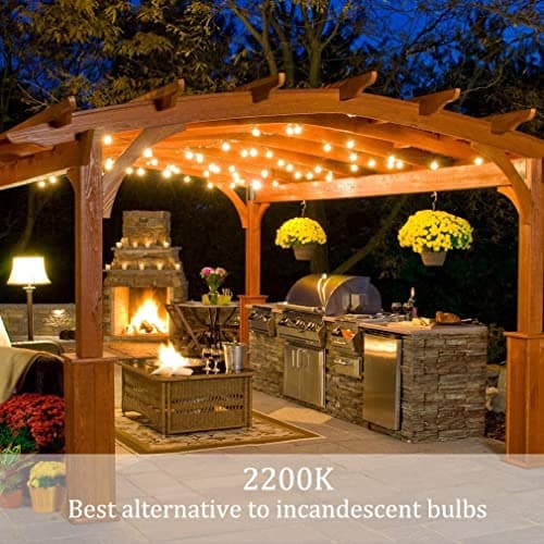 Newpow Outdoor String Lights 48ft LED thumbnail 4