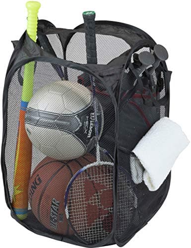 Simple Houseware Mesh Pop-Up Laundry Hamper with Side Pocket thumbnail 4