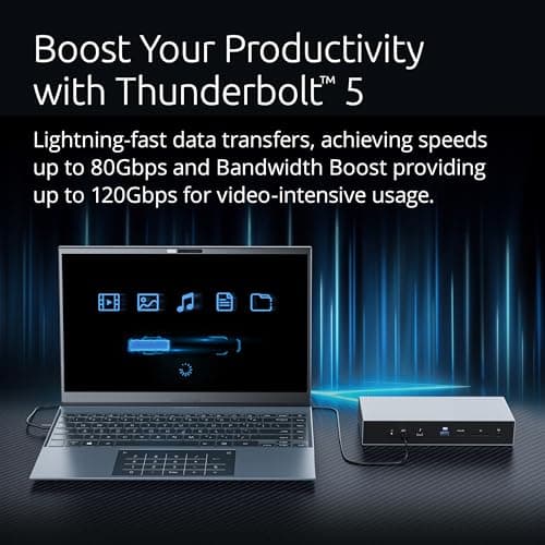 Kensington SD5000T5 Thunderbolt 5 Docking Station (K35201NA) Silver thumbnail 3