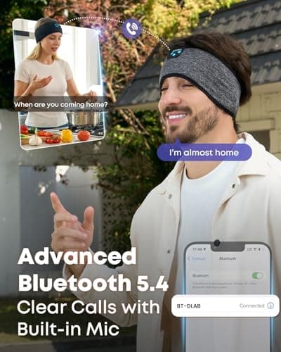 Fulext Sleep Headphones Bluetooth Headband thumbnail 5