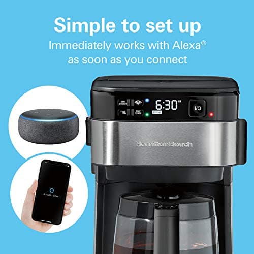 Hamilton Beach Works with Alexa Smart 12-Cup Coffee Maker thumbnail 4