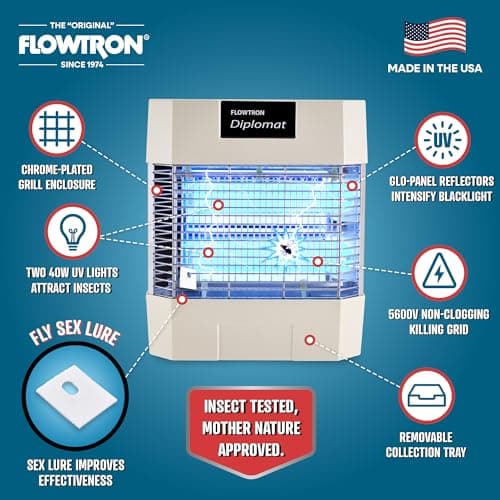 Flowtron BK-80D 80-Watt Electronic Insect Killer, 1.5 Acre Coverage thumbnail 3