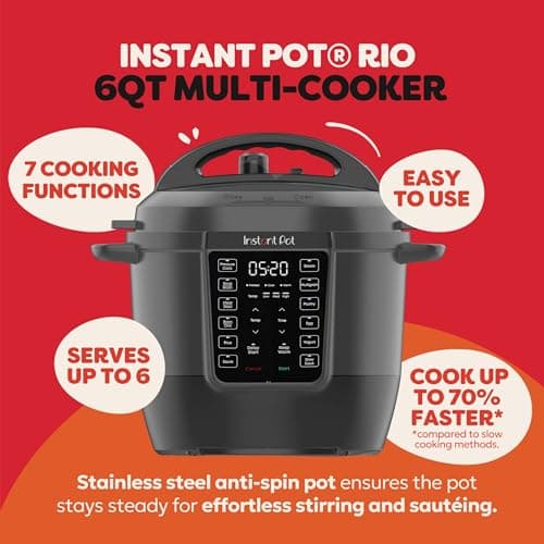 Instant Pot Rio 7-in-1 Electric Pressure Cooker (6 Quart) thumbnail 2