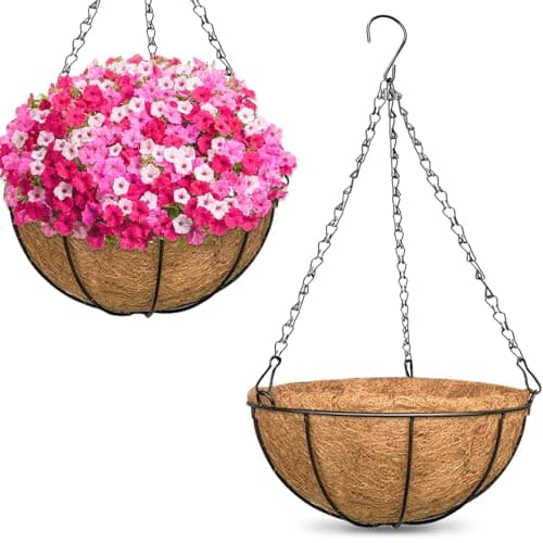 HC Companies Hanging Basket Planter with Coco Liner - image 1