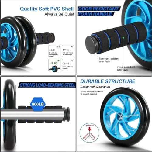 Vinsguir Ab Roller Wheel Kit with Push Up Bars thumbnail 4
