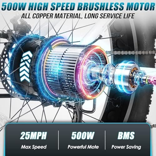 Vivi Fat Tire Electric Mountain Bike 26" thumbnail 3