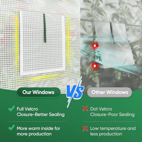 Quictent 8x6 ft Heavy Duty Walk-In Greenhouse thumbnail 5