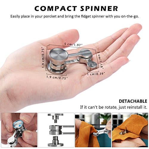 Duomishu Stainless Steel Fidget Spinner thumbnail 4