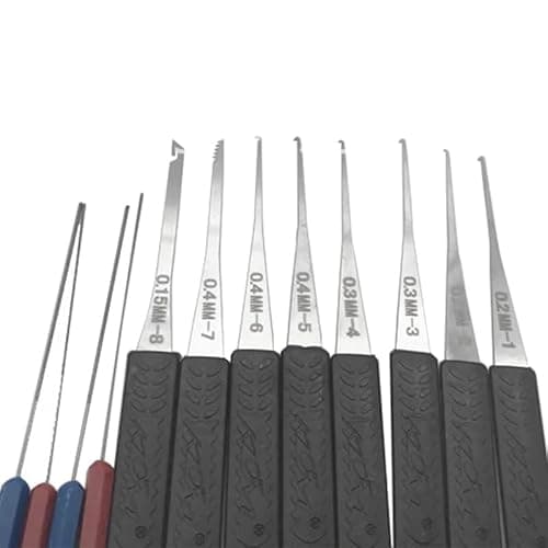 Transparent Practice Locks Set with Lock Pick Tools & Broken Key Extractor Kit (9 in 1) thumbnail 2