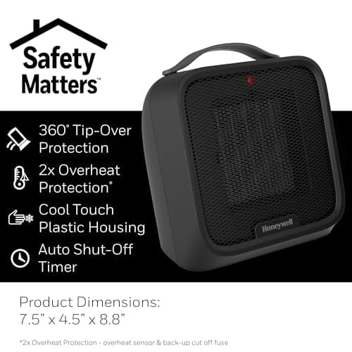 Honeywell UberHeat Plus Ceramic Heater HCE220B thumbnail 5