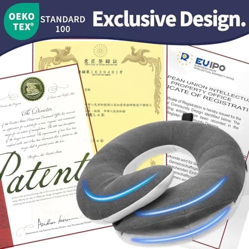 BUYUE Travel Neck Pillow with 360-Degree Head Support thumbnail 5