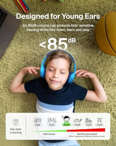 Belkin SoundForm Mini Wireless Bluetooth Kids Headphones thumbnail 2