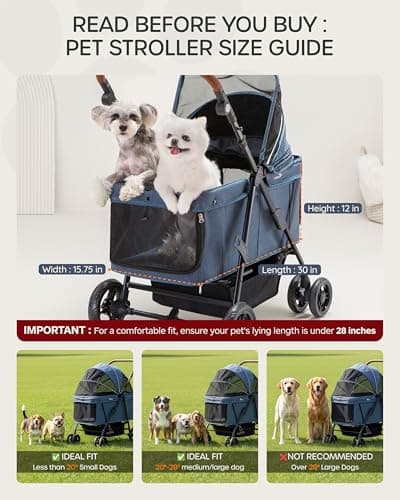 Ibiyaya Gentle Giant Heavy Duty Dog Stroller thumbnail 2