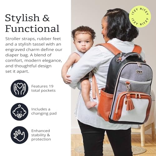 Itzy Ritzy Boss Diaper Bag Backpack thumbnail 3