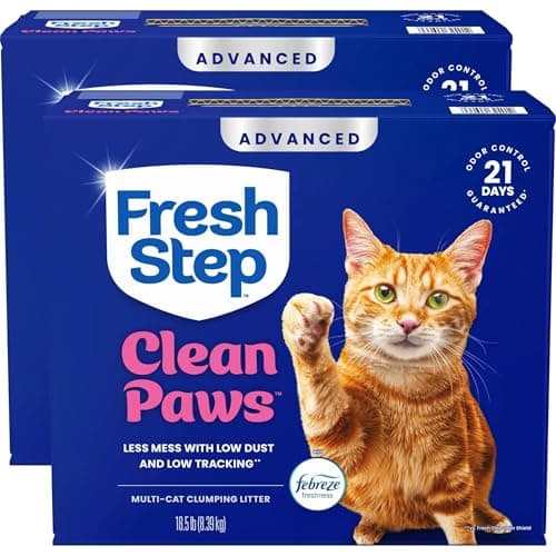 Fresh Step Advanced Clean Paws Multi Cat Clumping Cat Litter with Febreze Freshness