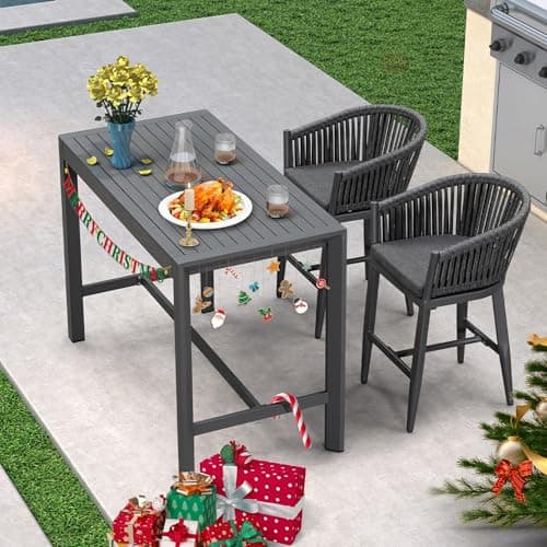 PURPLE LEAF 3-Piece Bistro Set for Balcony thumbnail 2