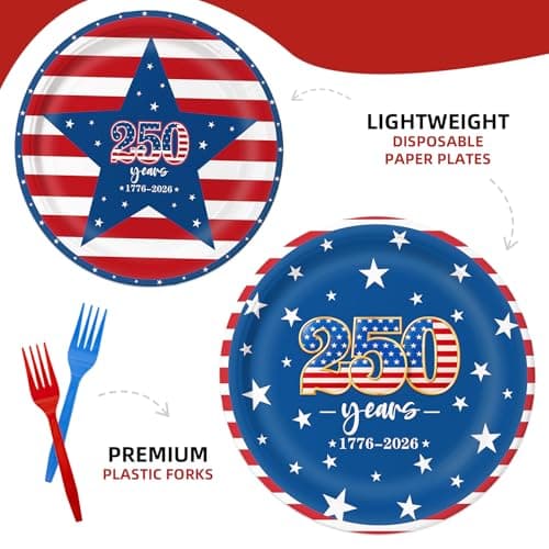 Amscan Patriotic Tableware Mega Pack thumbnail 3